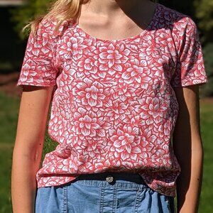 Chico's: The Ultimate Tee Bright Floral 100% Cotton